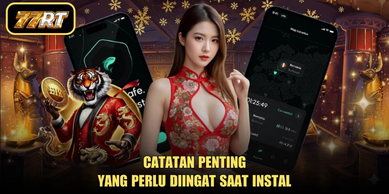 Catatan penting yang perlu diingat saat instal