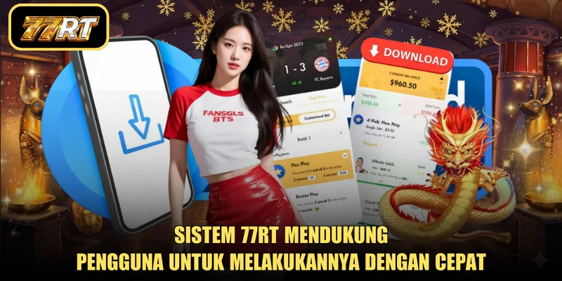Sistem 77RT mendukung pengguna untuk melakukannya dengan cepat